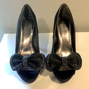Black Rampage High Heels Size 6 1/2